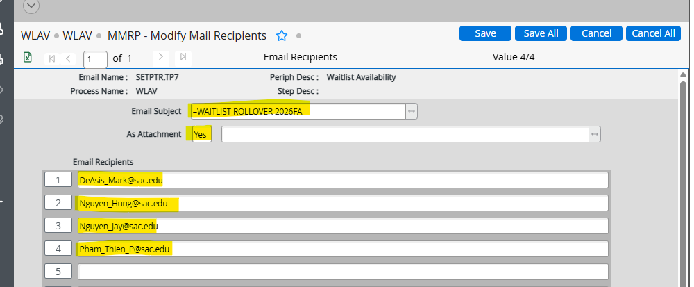 Fill in the necessary fields